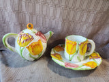 3 Piece Jay Willfred Andrea by Sadek Floral Dish Set