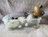 Pair of Resin Cat Figurines