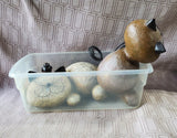 Pair of Resin Cat Figurines