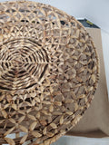 Large Woven Basket Pedestal Bowl