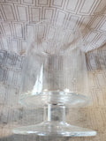 Clear Glass Pedestal Pillar Candle Holder