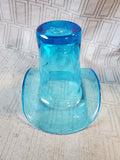 Hand Blown Blue Glass Vase