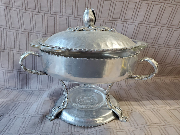 Hammered Aluminum Chafing Serving Dish