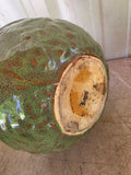 Green Glazed Pottery Shallow Planter
