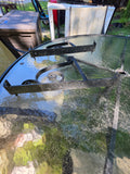 Pair of Decorative Metal (Possibly Painted Aluminum) Plant Hangers