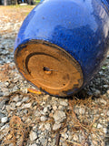 Cobalt Blue Glazed Terracotta Planter