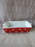 Polka Dot Signature Small Baking Dish