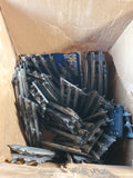Box of Metal Model Train Tracks