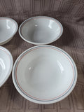 Set of 6 Corelle by Corning Striped Bowls
