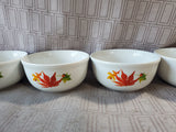 Set of 6 Royal Norfolk Autumn Leaf Ceramic Bowls