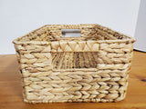 Rectangular Woven Water Hyacinth Storage Basket