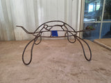 Turtle Garden Sculpture, Metal w/Glass Eyes