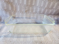 Fire-King Clear Glass Loaf Pan