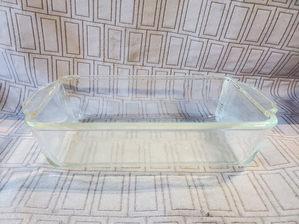 Fire-King Clear Glass Loaf Pan