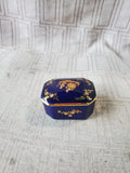 Limoges Cobalt Blue Trinket Box