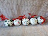LightScapes Set of 5 Porcelain Ornaments with Gift Boxes