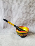 Russian Khokhloma Lacquerware Decorative Bowl and Spoon Set
