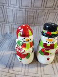 Ceramic Snowman Salt and Pepper Shaker