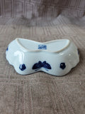 Andrea by Sadek Style Blue and White Butterfly Trinket Dish