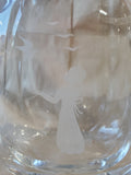Etched Crystal Vase