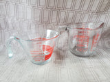 Pair of Glass Liquid Measuring Cups