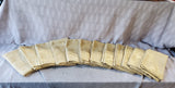 Lot of 12 Gold Toned Fabric Napkins
