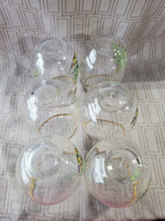 Set of 6 Spode Christmas Tree Stemless Wine Glasses