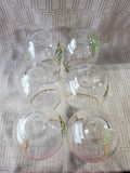 Set of 6 Spode Christmas Tree Stemless Wine Glasses
