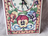 Santa Barbara Ceramic Designs Floral Clock WORKS