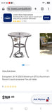 Evergreen Outdoor Firepit Table w/Removable Glass Top