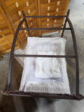 Vintage Colonial Doll Bed w/Canopy, Skirt, Mattress and Blanket