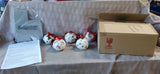 LightScapes Set of 5 Porcelain Ornaments with Gift Boxes