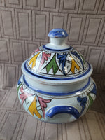 Hand Painted Pottery Jar