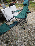 Folding Lounge Chair w/Pop-Up Foot Rest