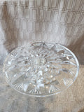 Heavy Clear Glass Cake Stand