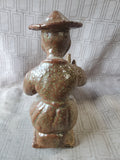Asian Inspired Ceramic Man Sculpture