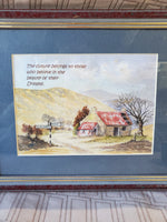(A) Irish Blessing Landscape Watercolor Print by Ivan Cocks