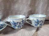 10 Piece Blue Danube Teacup and Saucer Set