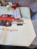 Smithfield, Virginia Christmas Canvas Tote Bag APPEARS UNUSED