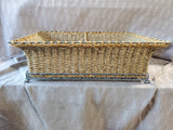 Woven Storage Basket with Metal Frame