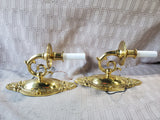 Pair of Brass Wall Sconces UNTESTED