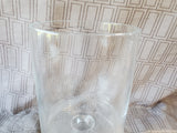 Clear Glass Pedestal Pillar Candle Holder