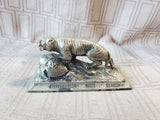 Kelley Island Lime & Transport Company Tiger Brand Metal Paperweight