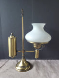 Vintage Electric Brass Student Lamp WORKS