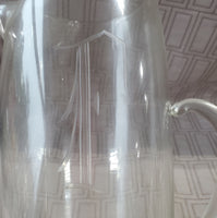 Clear Glass Engraved Pitcher