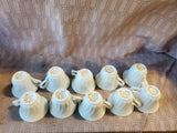 22 Piece Esther M. Miller Seashell Luncheon Plate and Teacup Set