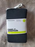 Pair of Room Essentials Black Jersey Standard Size Pillowcases UNUSED