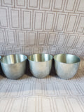 (B) 6 Piece Lot of Assorted Pewter Jefferson Cups