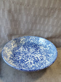 Stovit Blue Spongeware Pasta Bowl