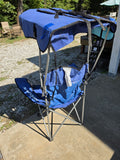 Kelsyus Folding Arm Chair w/Sun Shade